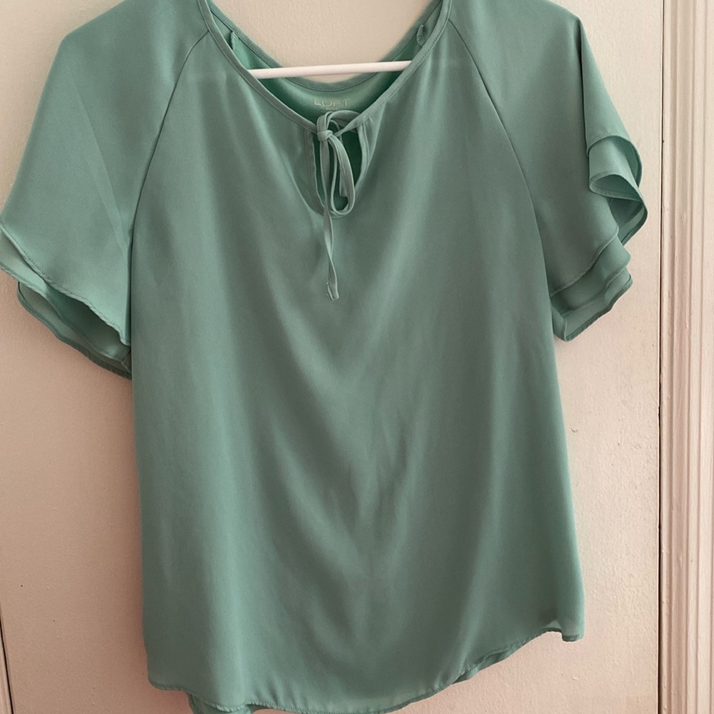 LOFT flutter-sleeve blouse